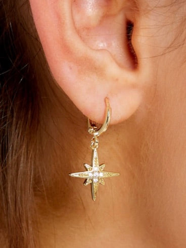 Starburst Huggie Earrings
