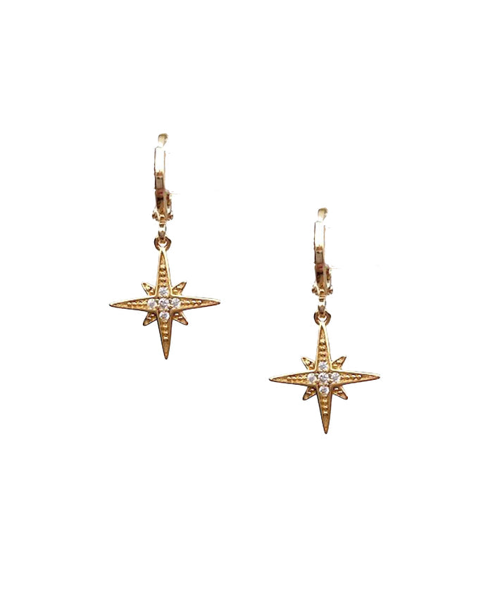 Starburst Huggie Earrings