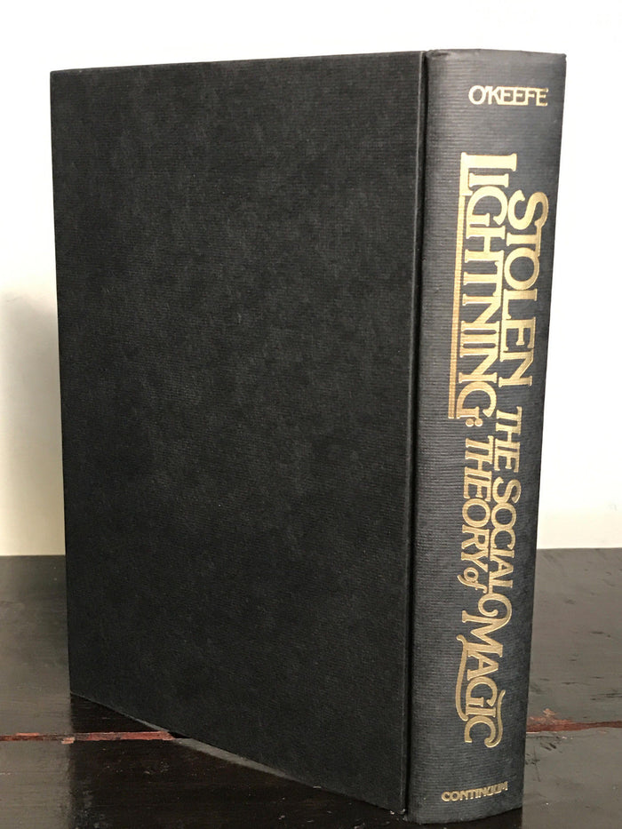 STOLEN LIGHTNING: THE SOCIAL THEORY OF MAGIC, Daniel O'Keefe, 1st/1st 1982 HC/DJ