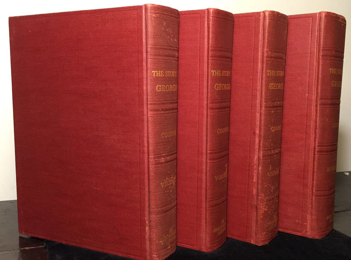 STORY OF GEORGIA, Walter Cooper, 1st/1st 1938 4-Volume Set, Illustrated RARE