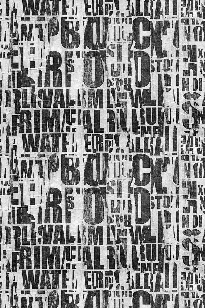 Street Script / Black and White
