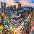 Streets of Hong Kong at Night Wall Mural-Wall Mural-Eazywallz