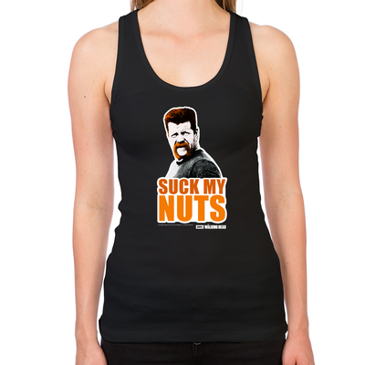 Suck My Nuts Women's Racerback Tank