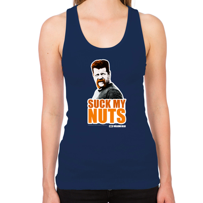 Suck My Nuts Women's Racerback Tank