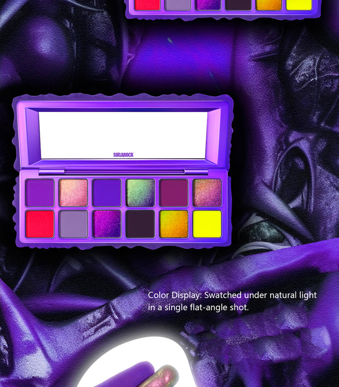 SUGAROCK 12-Color Eyeshadow Palette - Extravaganza Legend detail