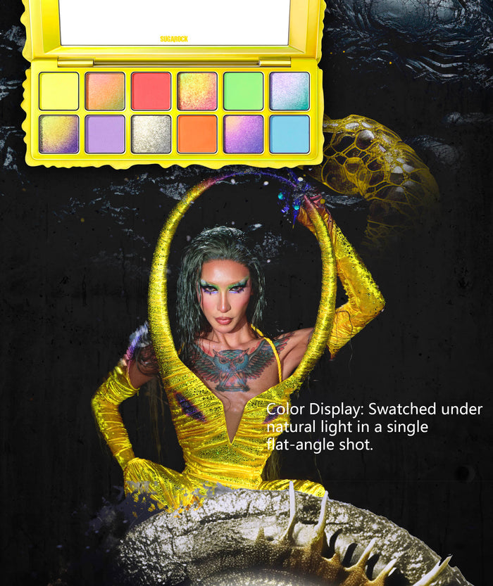 SUGAROCK 12-Color Eyeshadow Palette - Extravaganza Twilight detail