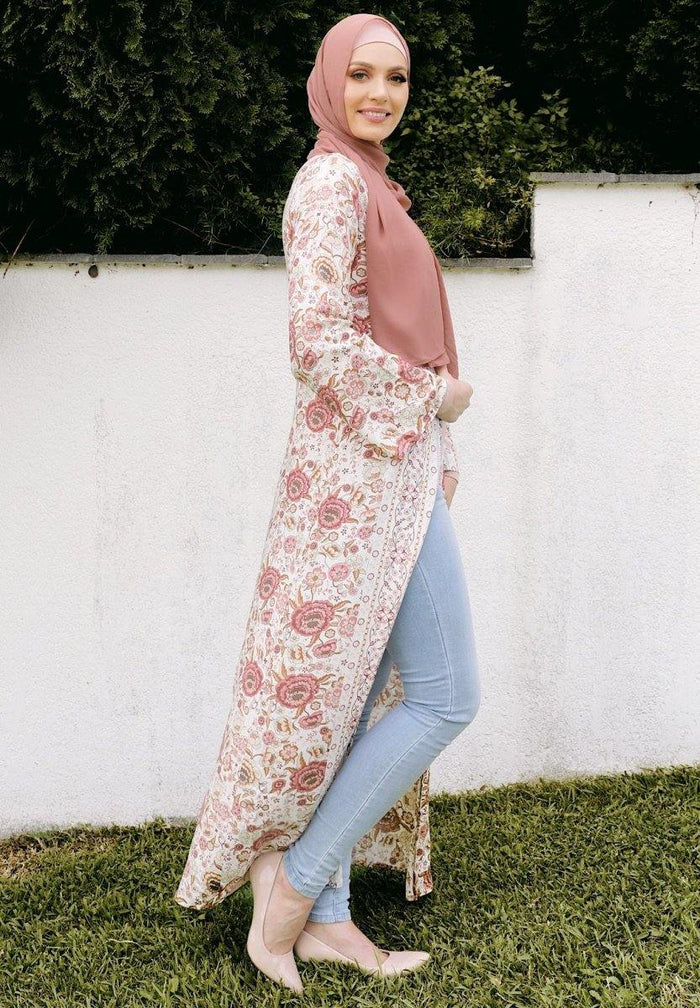 Summer Floral Maxi Cape - Divinity Collection
