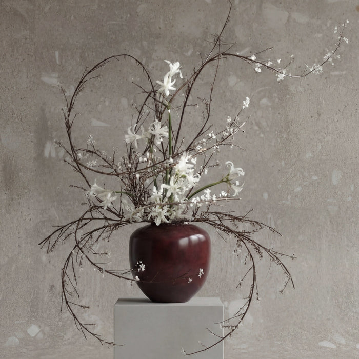 101 Copenhagen - Sunao Vase, Medio - Maroon - Vase