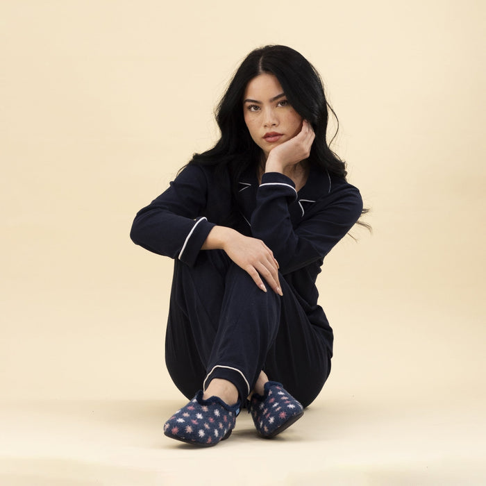 Sundance Navy Slipper