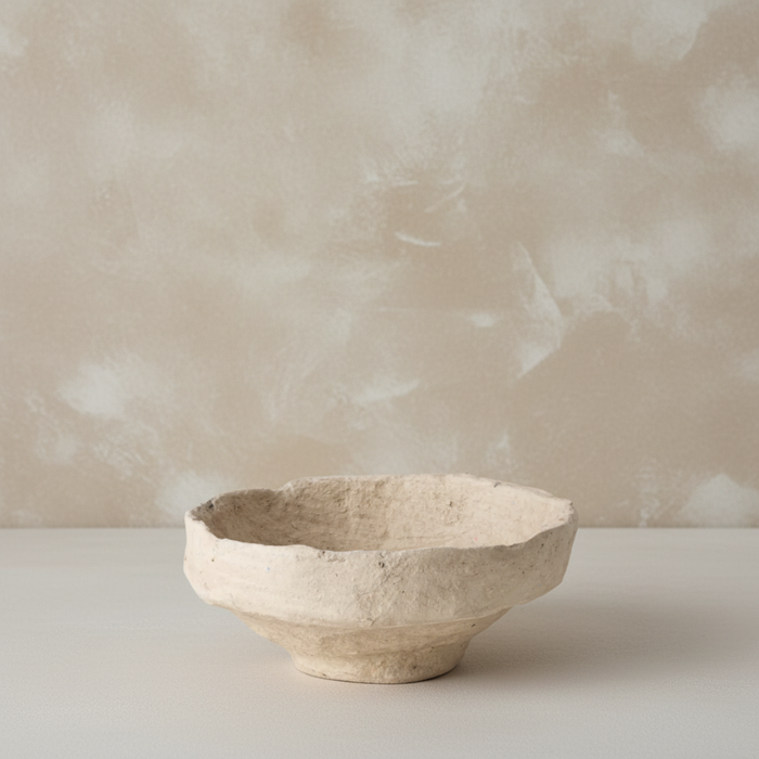 SUSTAIN Sculptural Bowl - medium, sand