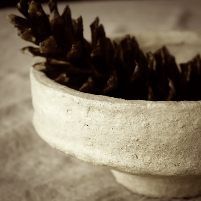 SUSTAIN Sculptural Bowl - medium, sand