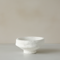 SUSTAIN Sculptural Bowl - medium, white