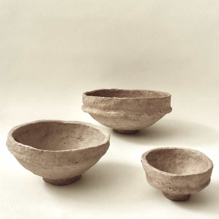 SUSTAIN Sculptural Bowl, small sand