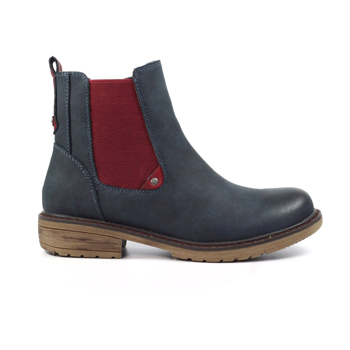 Suvi Navy Ankle Boot