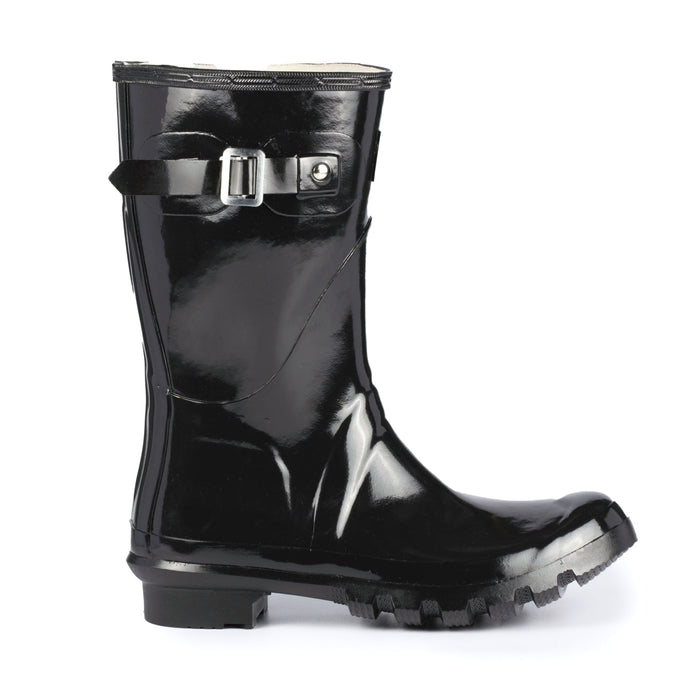 Sweden Black Mid-Calf Wellington