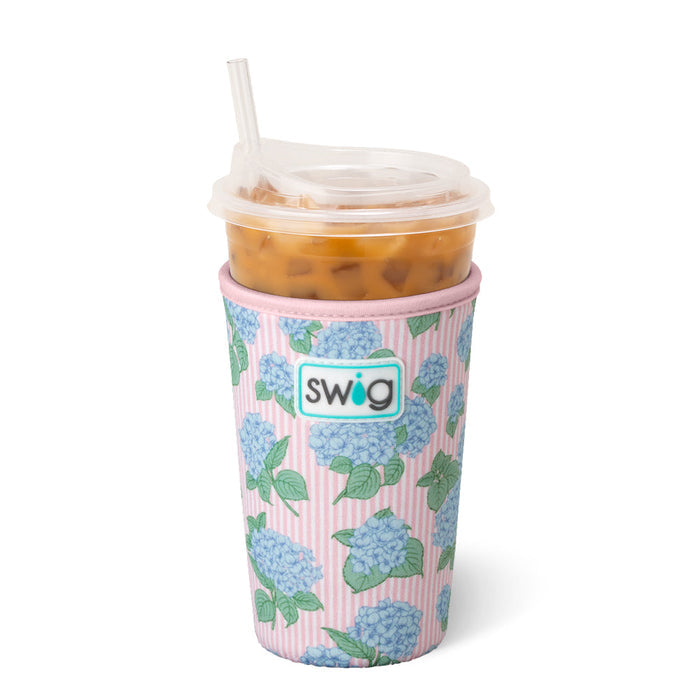 Swig Hydrangea Medium Iced Cup Coolie