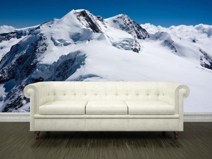 Swiss alpine mountain Wall Mural-Wall Mural-Eazywallz