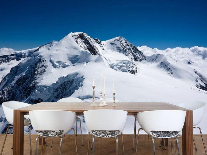Swiss alpine mountain Wall Mural-Wall Mural-Eazywallz