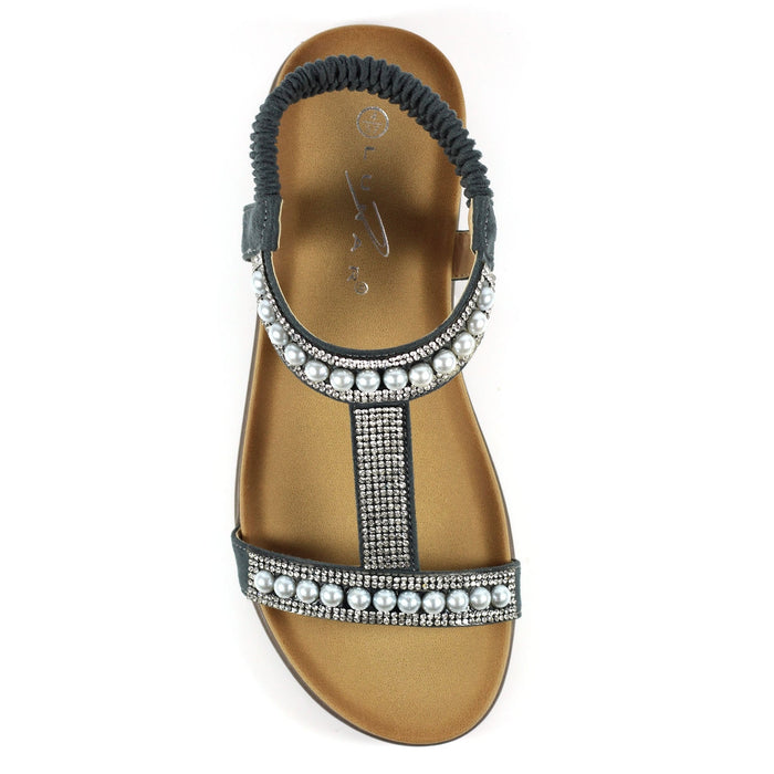Tancy Grey Pearl Sandal
