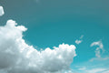 Teal Sky & Clouds Wall Mural-Wall Mural-Eazywallz