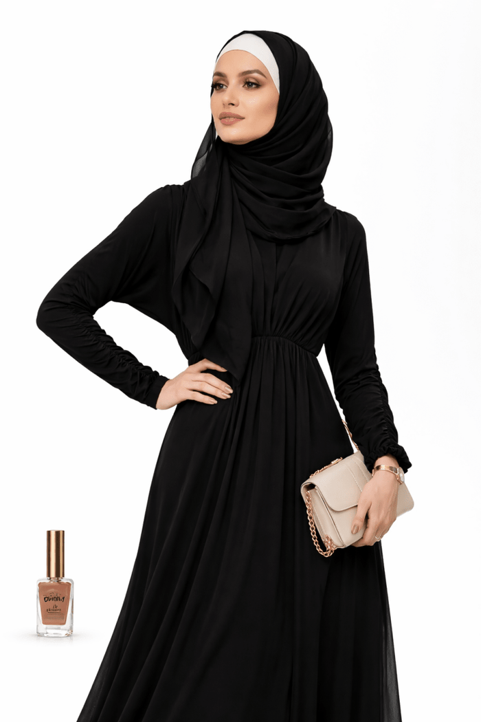 The Black Ruched Luxe Set - Divinity Collection