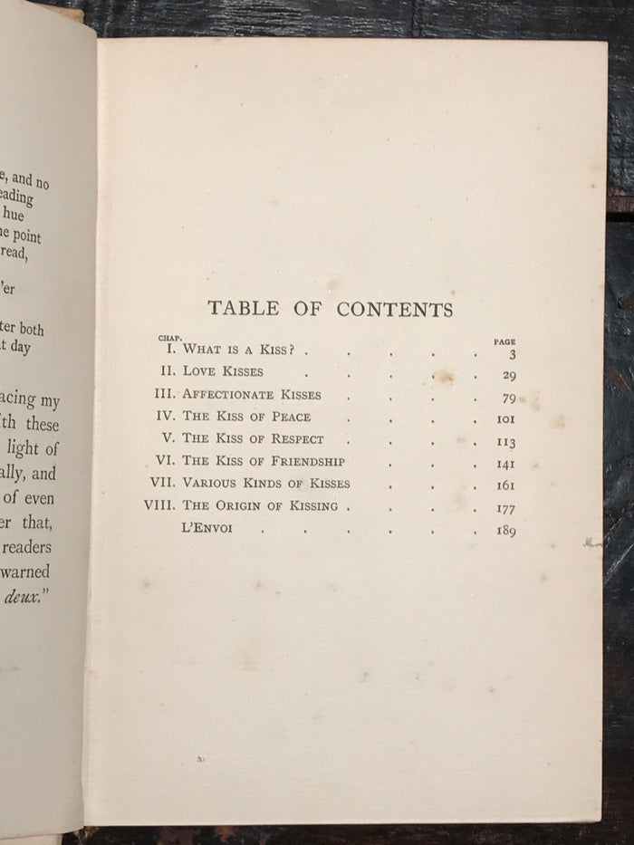THE KISS AND ITS HISTORY by Dr. Christopher Nyrop, 1st / 1st (Translated), 1901