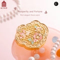 The Palace Museum Ruyi Solid Perfume Balm in Prosperity and Fortune compact view