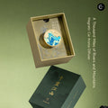 The Palace Museum Thousand Li of Rivers and Mountains magnetic car fragrance diffuser in open box