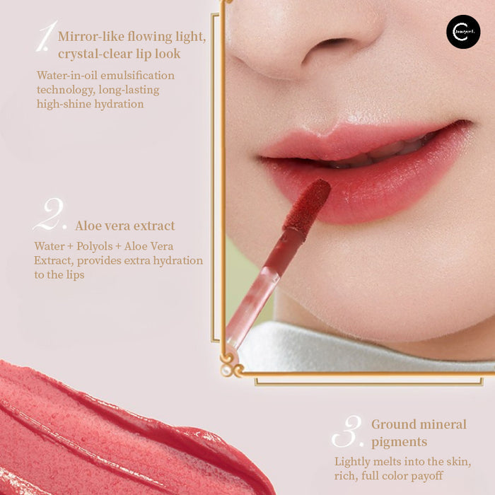 The Palace Museum Treasure Garden Lip Glaze style #Garden Fragrance detail