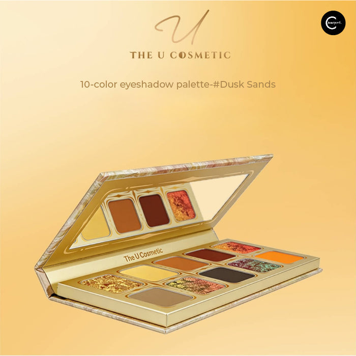 The U Cosmetic 10-Color Eyeshadow Palette – #Dusk Sands detail