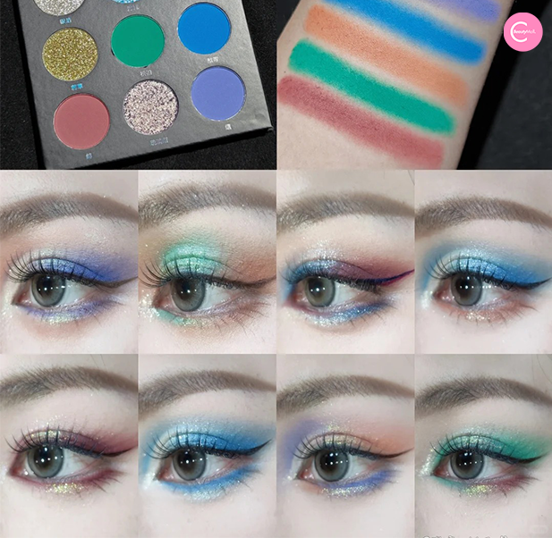 The U Cosmetic 9-Color Eyeshadow Palette detail