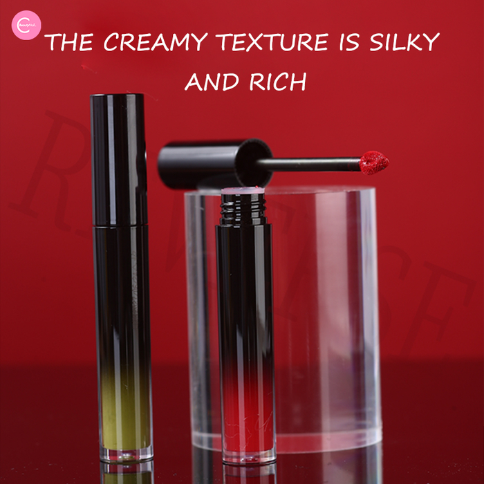 The U Cosmetic "Black, Green, Gray, Red" Lip Gloss Ashen (lip mud)