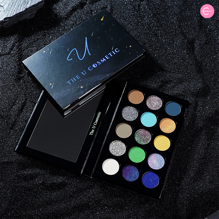 The U Cosmetic"Cosmic Eye" 15-Color Eyeshadow Palette detail