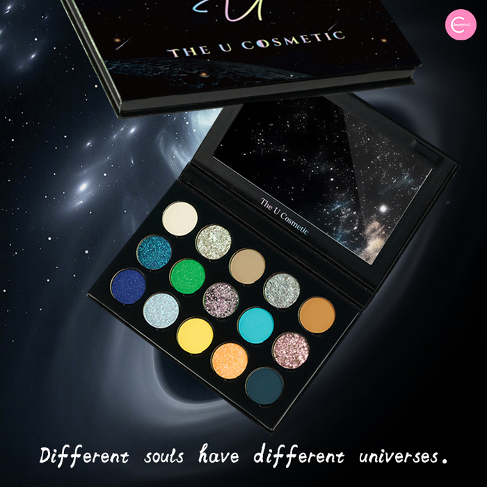 The U Cosmetic"Cosmic Eye" 15-Color Eyeshadow Palette detail