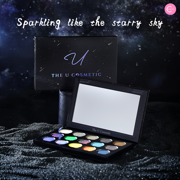 The U Cosmetic"Cosmic Eye" 15-Color Eyeshadow Palette detail