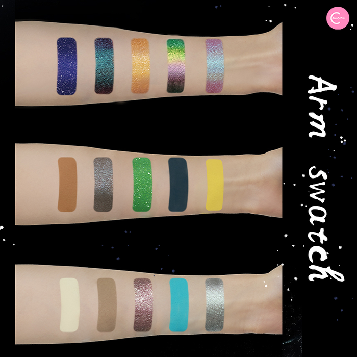 The U Cosmetic"Cosmic Eye" 15-Color Eyeshadow Palette detail