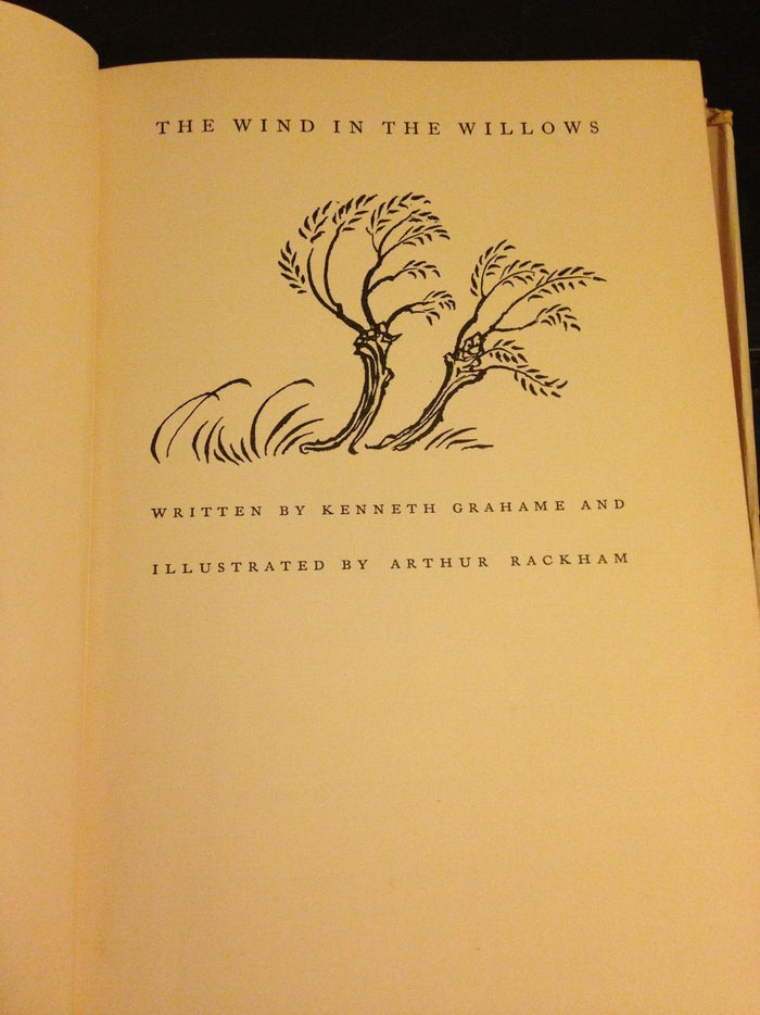THE WIND IN THE WILLOWS Kenneth Grahame / ARTHUR RACKHAM, Intro MILNE 1952 HC/DJ