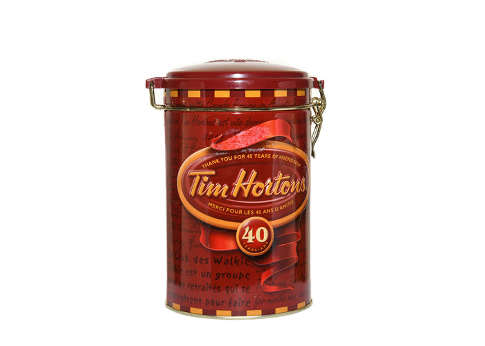 Tim HortonsCoffee Canister-40 Years # 004