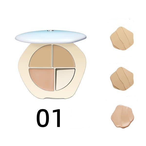 TIMAGE 3-Color Concealer Palette Moisturize Long Lasting shade 01