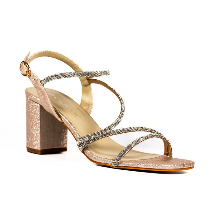 Toulouse Champagne Block Heel Sandal