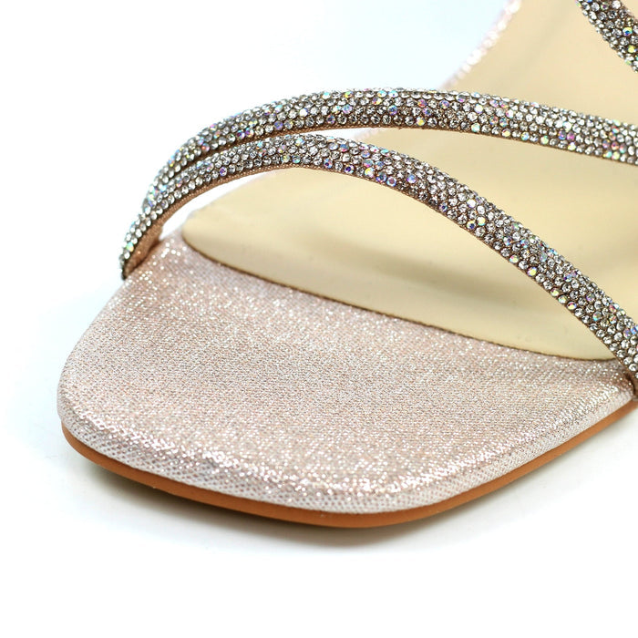 Toulouse Champagne Block Heel Sandal
