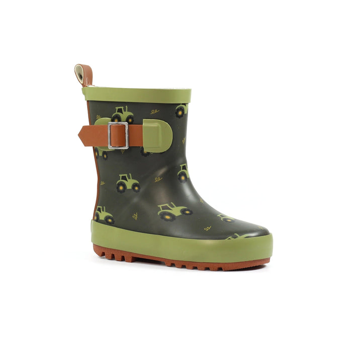 Tractor Green Toddler Wellington