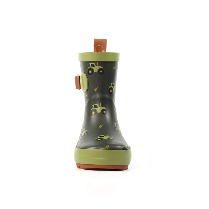 Tractor Green Toddler Wellington