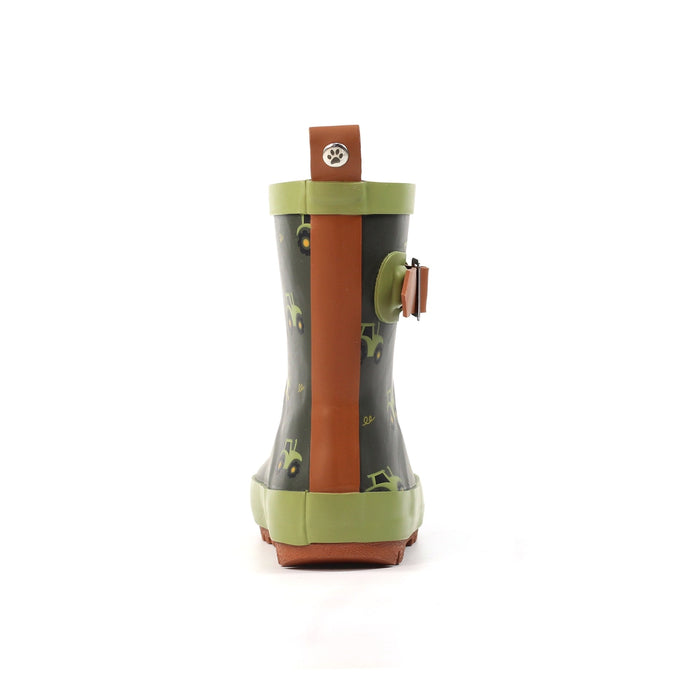 Tractor Green Toddler Wellington