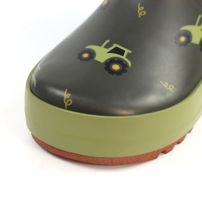Tractor Green Toddler Wellington