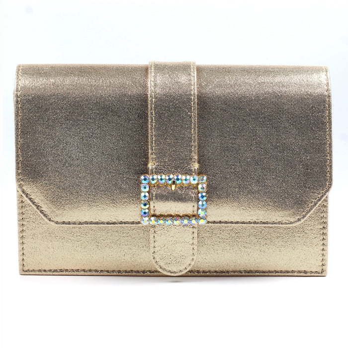 Trixabel Gold Satin Bag