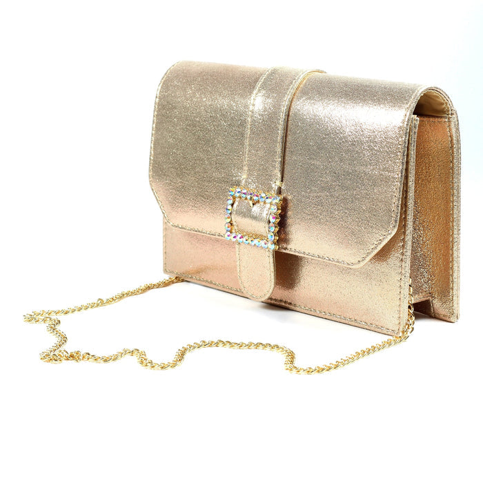 Trixabel Gold Satin Bag