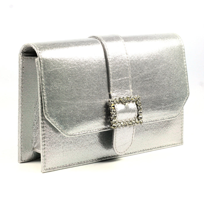 Trixabel Silver Satin Bag