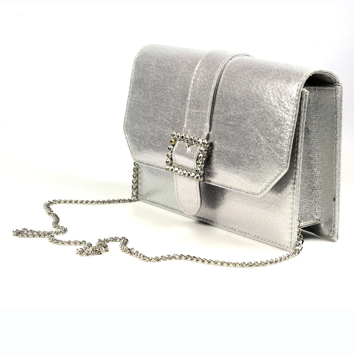 Trixabel Silver Satin Bag