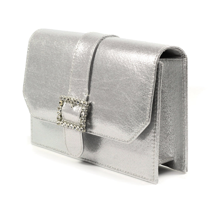 Trixabel Silver Satin Bag